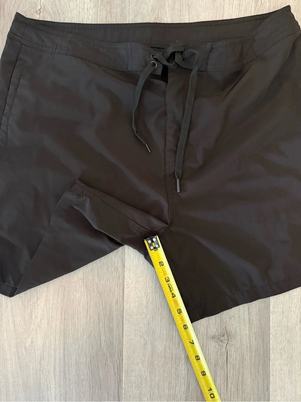 ⭐️ Bylt Basics Black Swim Board Shorts with Adjustable Drawstring
